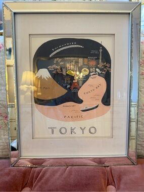 Rifle Paper Co Tokyo Illustration Framed DIY